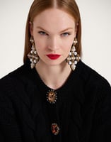 La DoubleJ Portrait Cardigan La DoubleJ Portrait Cardigan Solid Black PUL0211KNI120VA271BL01