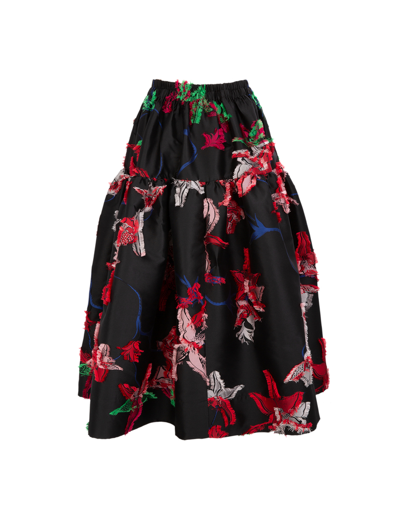 LaDoubleJ Oscar Skirt LaDoubleJ Oscar Skirt Orchidea Nero Multicolor SKI0026JAC012ORC0004