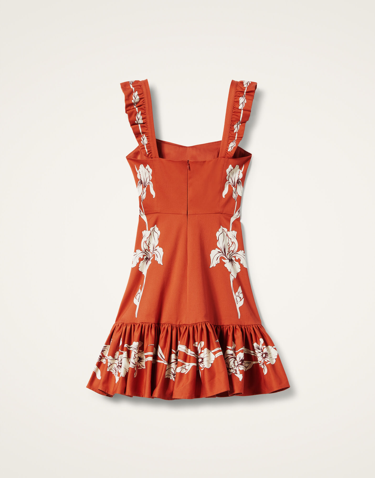 La DoubleJ Mini Gingerbread Dress Iris Plac&eacute;e Dark Orange DRE0859COT037IRS07OR03