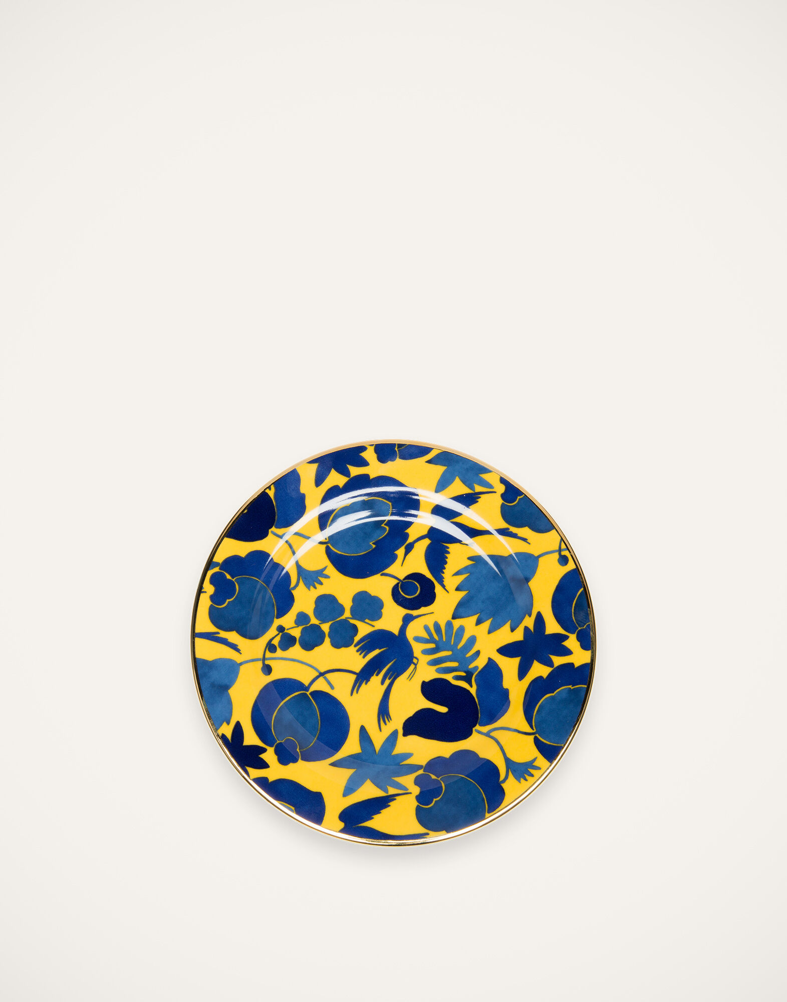 La DoubleJ Dessert Plate Set of 2 Wildbird Giallo/Blu DIS0023CER001CER0010
