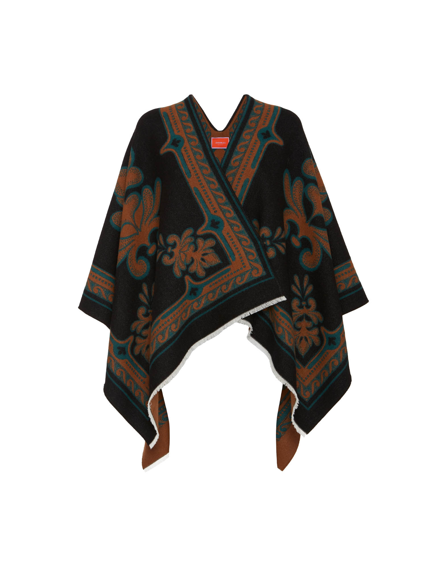 Poncho in Herald Black for Women | La DoubleJ