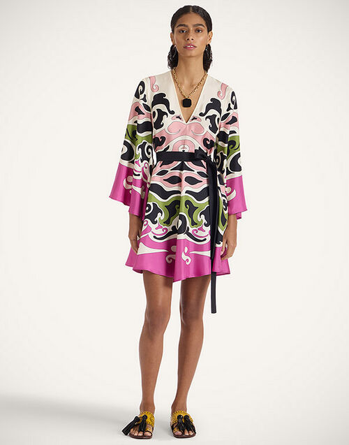 La DoubleJ Mini Magnifico Dress Phoenix Placée Pink DRE0575SIL006PHO01PI01