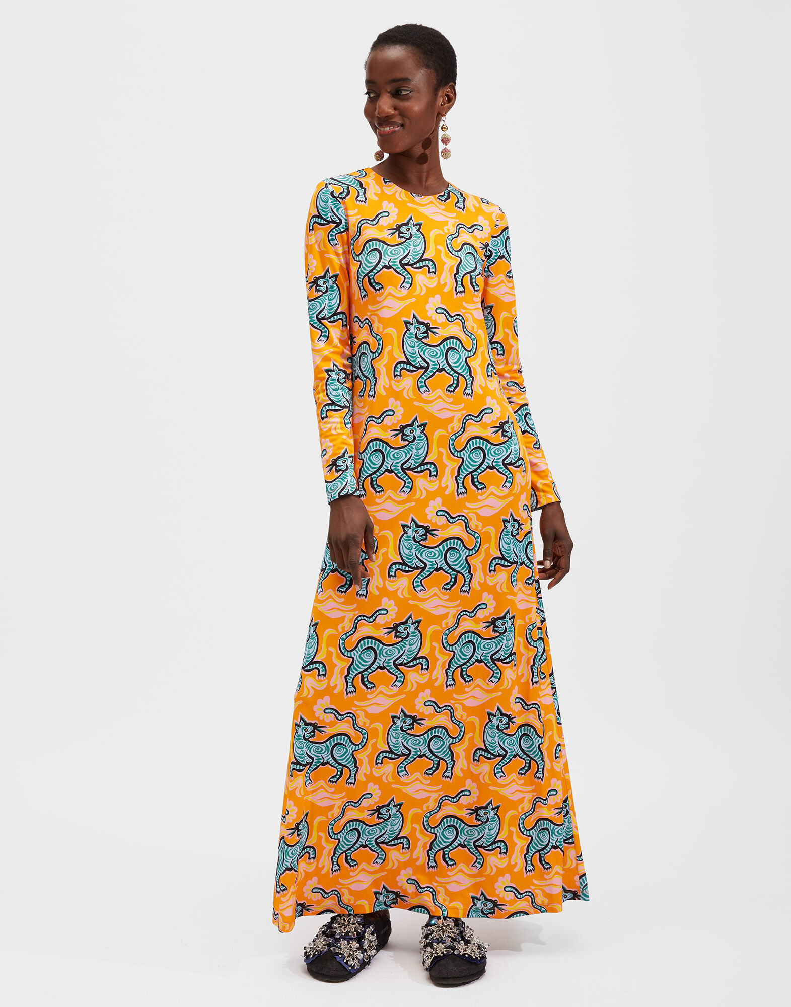 La DoubleJ Swank Dress Crazy Tigers DRE0206JER011TIG0001