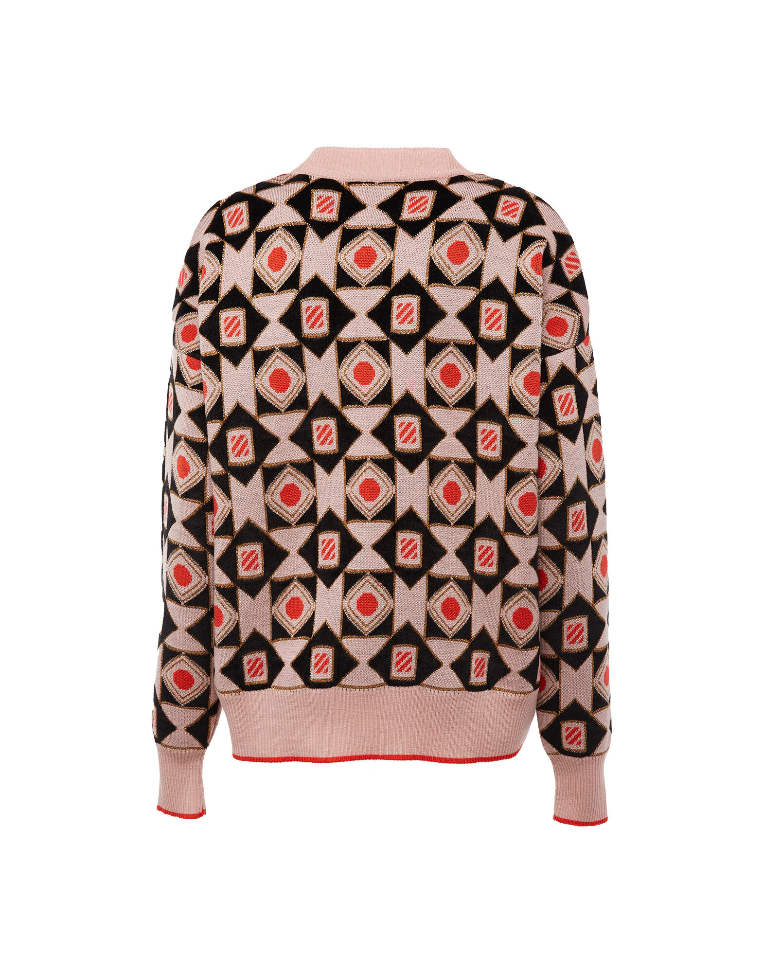 La DoubleJ Crew Boy Sweater Rosa Antico Mix PUL0061KNI036VAR0061