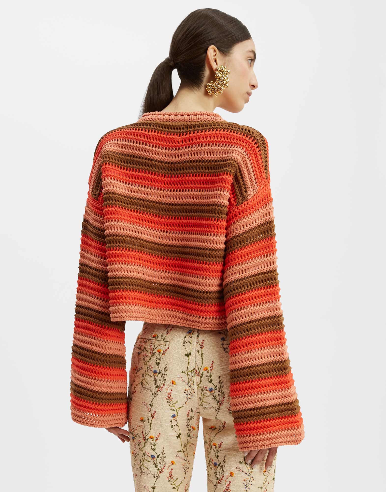 Sweater multicolor top