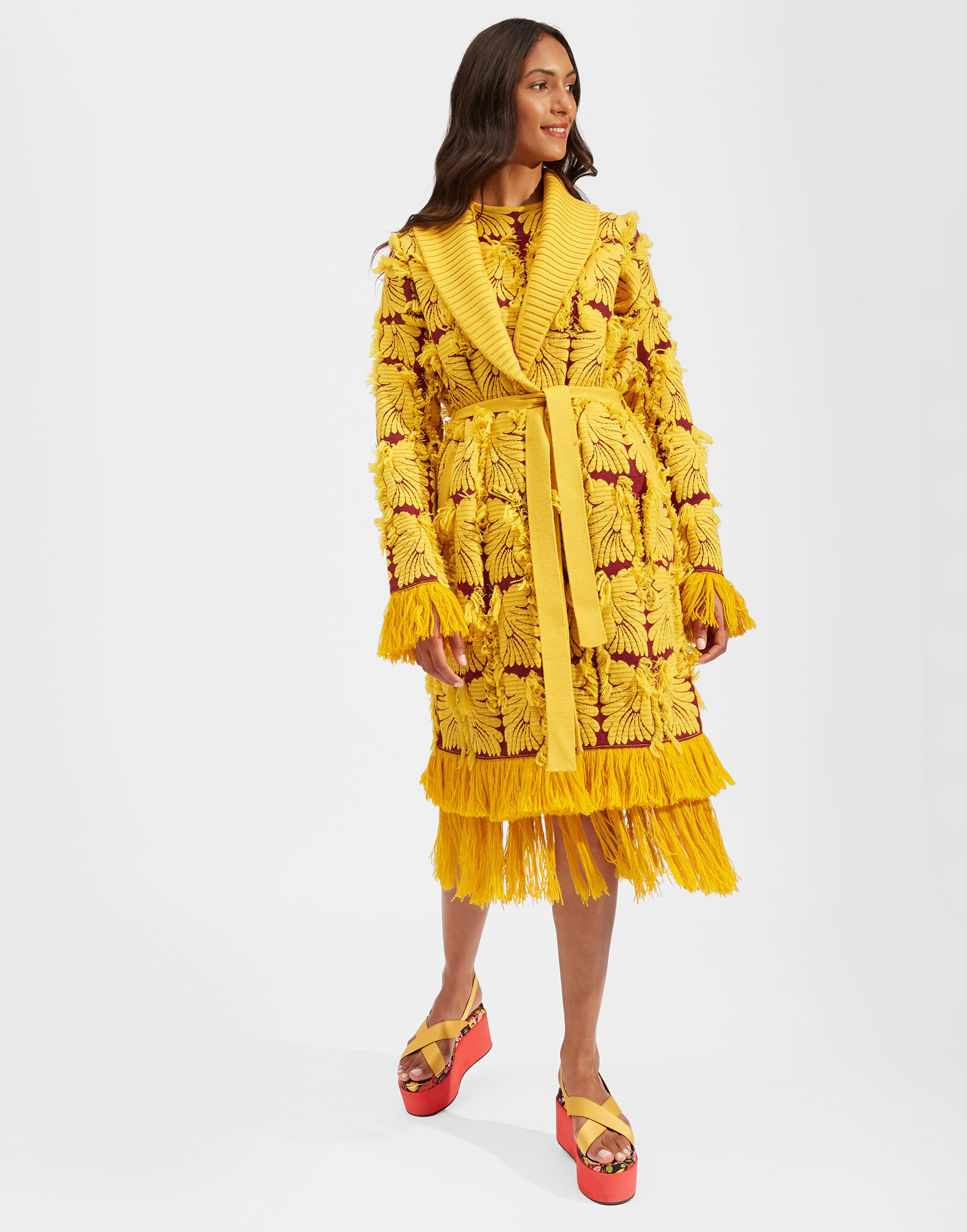 La DoubleJ Wings Cardigan Yellow Wings JAC0037KNI052VAR0093