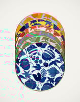 La DoubleJ Dessert Plate Set of 6 La DoubleJ Dessert Plate Set of 6 Wildbird Mix DIS0024CER001CER0022