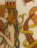 La DoubleJ Printed Pillar Candle La DoubleJ Printed Pillar Candle The Mermaid Multicolor CAN0011WAX001MRM01MU01