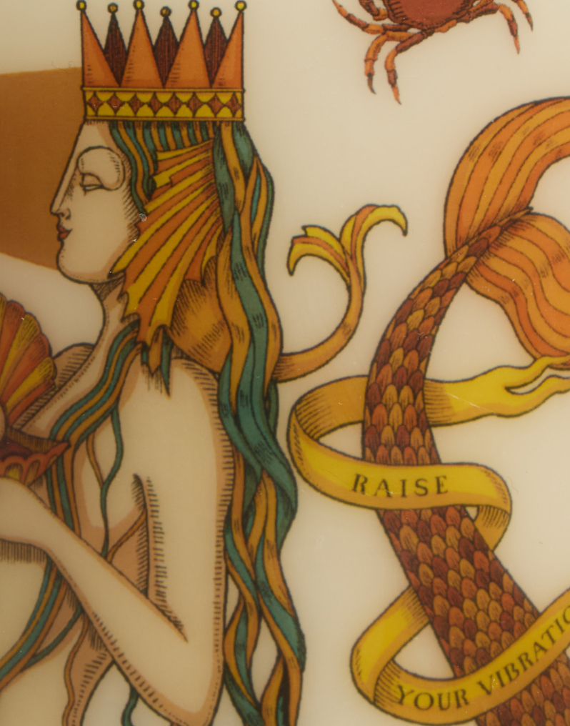 La DoubleJ Printed Pillar Candle La DoubleJ Printed Pillar Candle The Mermaid Multicolor CAN0011WAX001MRM01MU01