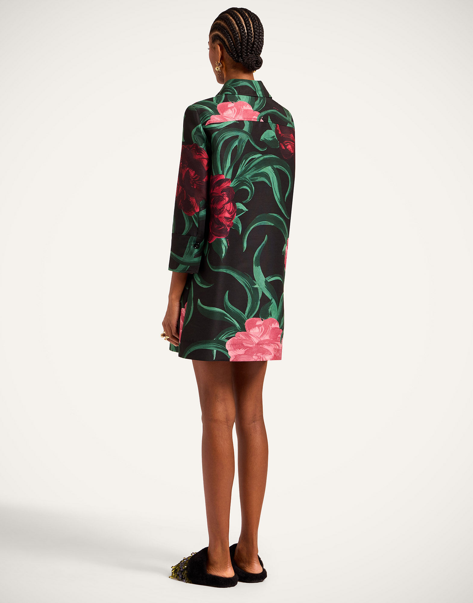La DoubleJ Short Artemis Dress Peony Black DRE0180CAD001PEO05BL01
