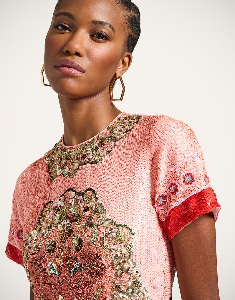 La DoubleJ Super  Swing Dress La DoubleJ Super  Swing Dress Cornucopia Pink DRE1014PAI015CRN04PI11