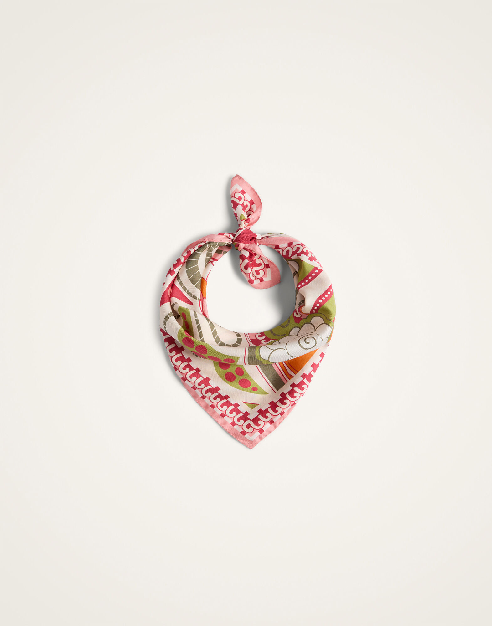 La DoubleJ Foulard 45 Ambrosia Plac&eacute;e Green SCA0065SIL006AMB03GR02