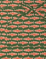 La DoubleJ Apron La DoubleJ Apron Como Fish Green APR0002COT018CMF0002