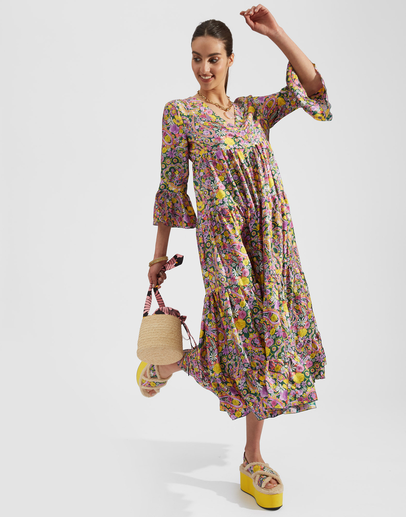 La DoubleJ Jennifer Jane Dress La DoubleJ Jennifer Jane Dress Tripping DRE0114SIL001TRG0001