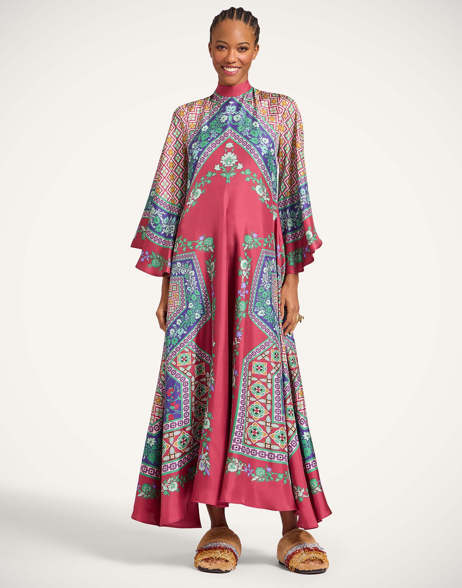 La DoubleJ Magnifico Dress Regalia Plac&eacute;e Red DRE0232SIL006REG02RE01