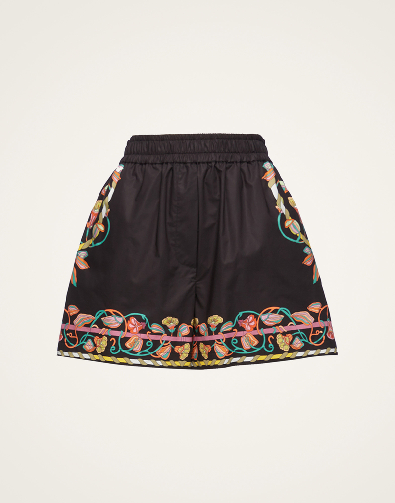 La DoubleJ Pull-Up Shorts La DoubleJ Pull-Up Shorts Borboni Placée Nero TRO0060COT015BRN02BL01