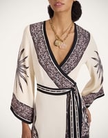 La DoubleJ The Wrap Dress La DoubleJ The Wrap Dress Cobra Placée Grey DRE0734VIS006COB01GY02