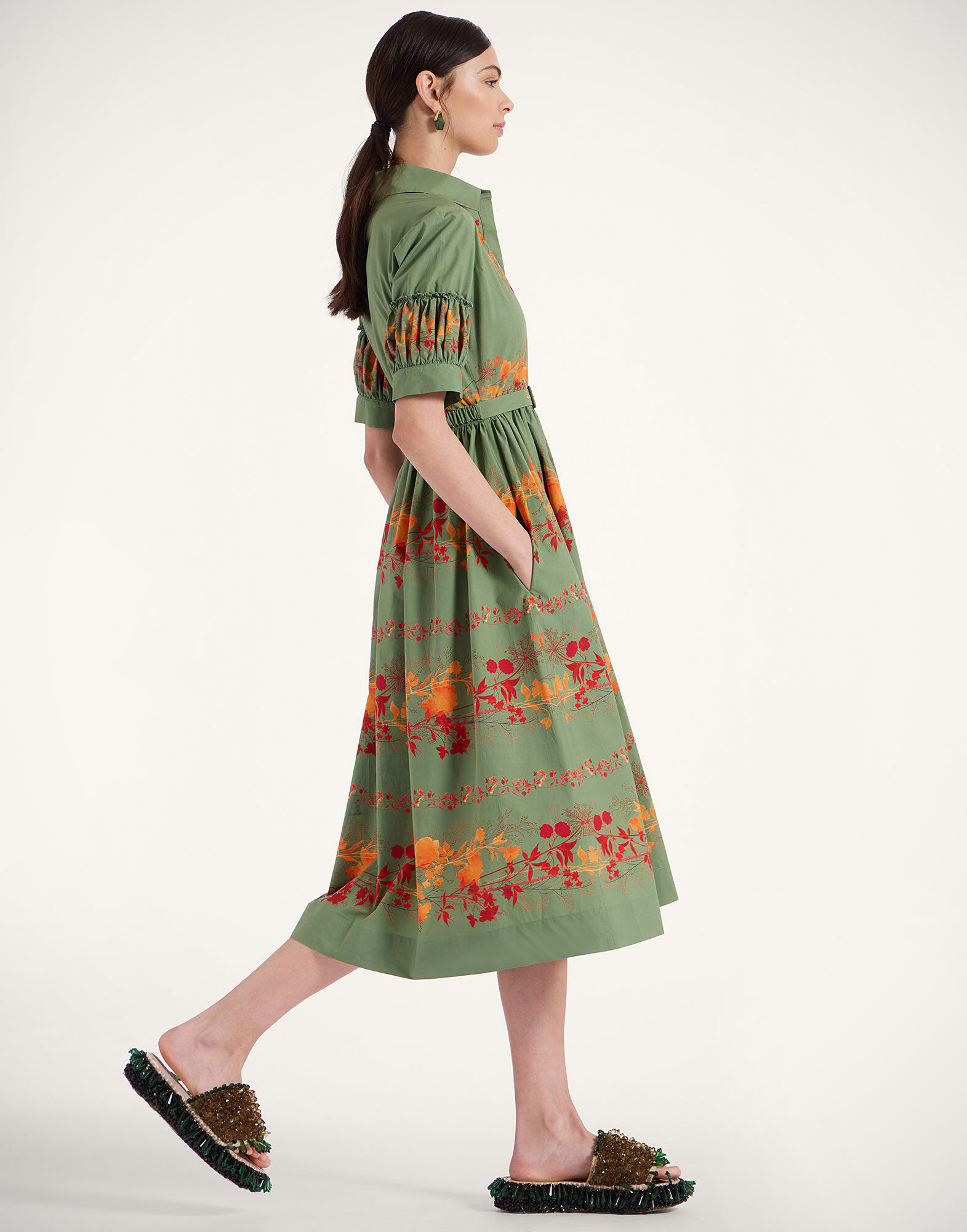 La DoubleJ Libertine Dress Woodland Plac&eacute;e Camouflage DRE0910COT015WOD01GR08