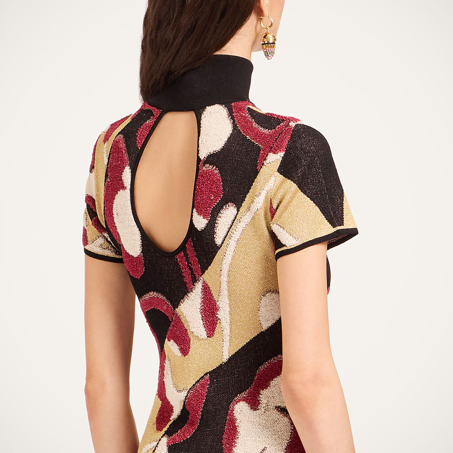  La Doublej Dresses Women - Herald Long Dress Multicolor Gold S 58% Viscose 20% Wool 13% Metal Polyester 6% Polyamide 3% Polyester 