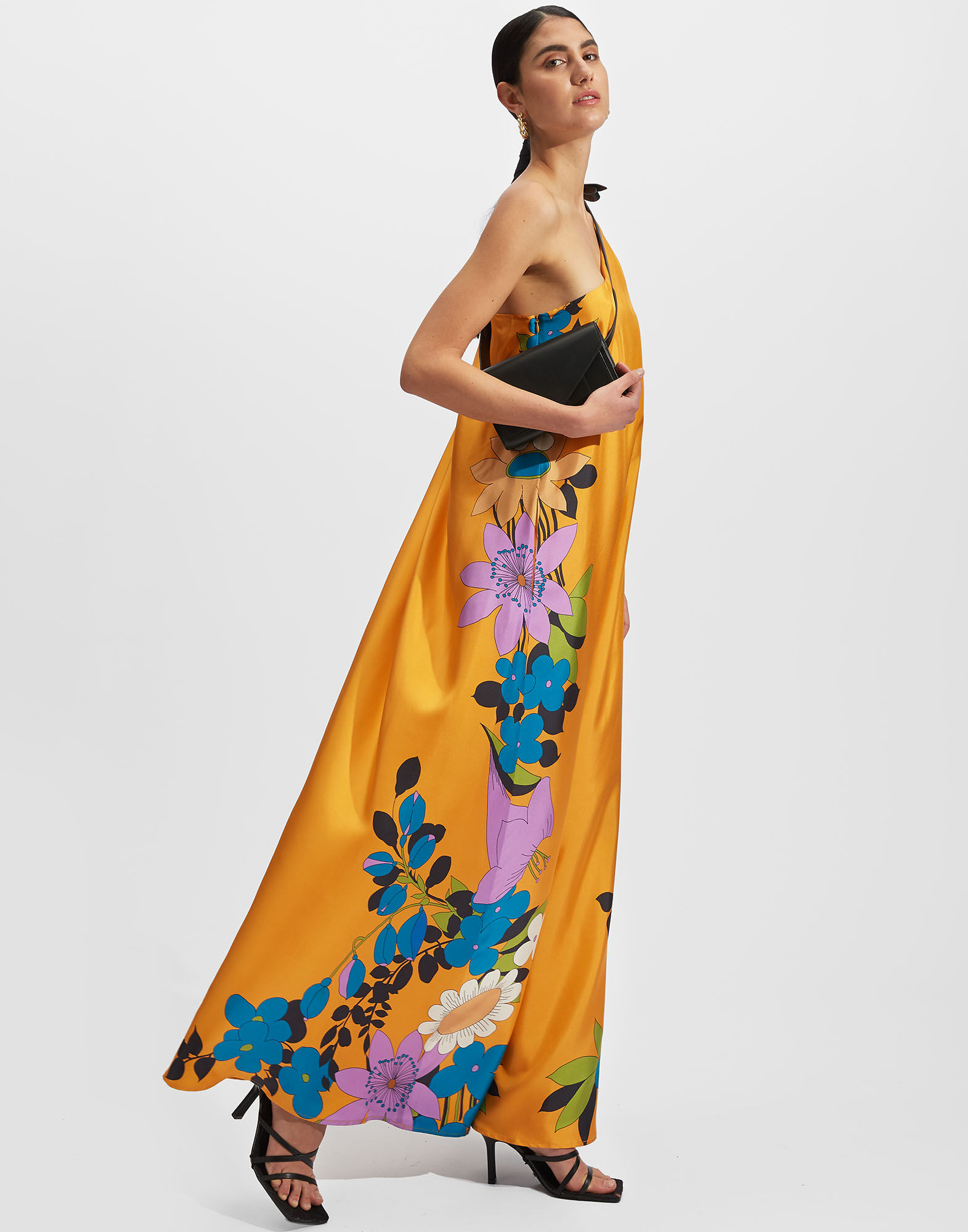 La DoubleJ Roy Dress Cameo Blooms Plac&eacute;e DRE0304SIL006CAB0001