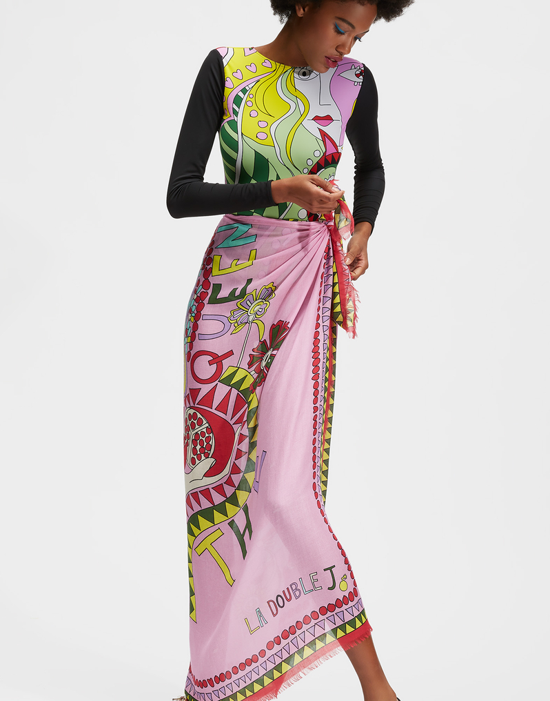 LaDoubleJ Square Scarf LaDoubleJ Square Scarf Persephone SCA0006MOC001PRS0001