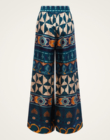 La DoubleJ Palazzo Pants La DoubleJ Palazzo Pants Casareale Placèe Emerald TRO0003SIL001REA01GR04