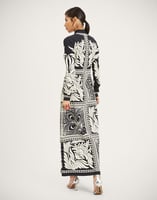 La DoubleJ Halle Dress La DoubleJ Halle Dress Mix Tiles Placée Black DRE0444VIS011MIX01BL01