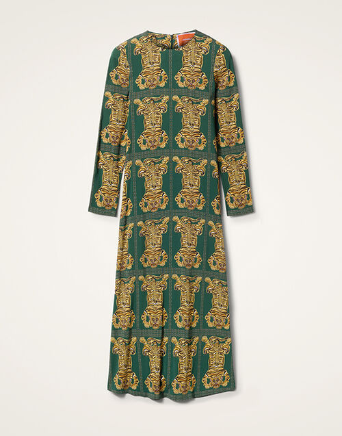 La DoubleJ Long Sleeve Swing Dress Tiger Tiles DRE0184VIS001TIG0002