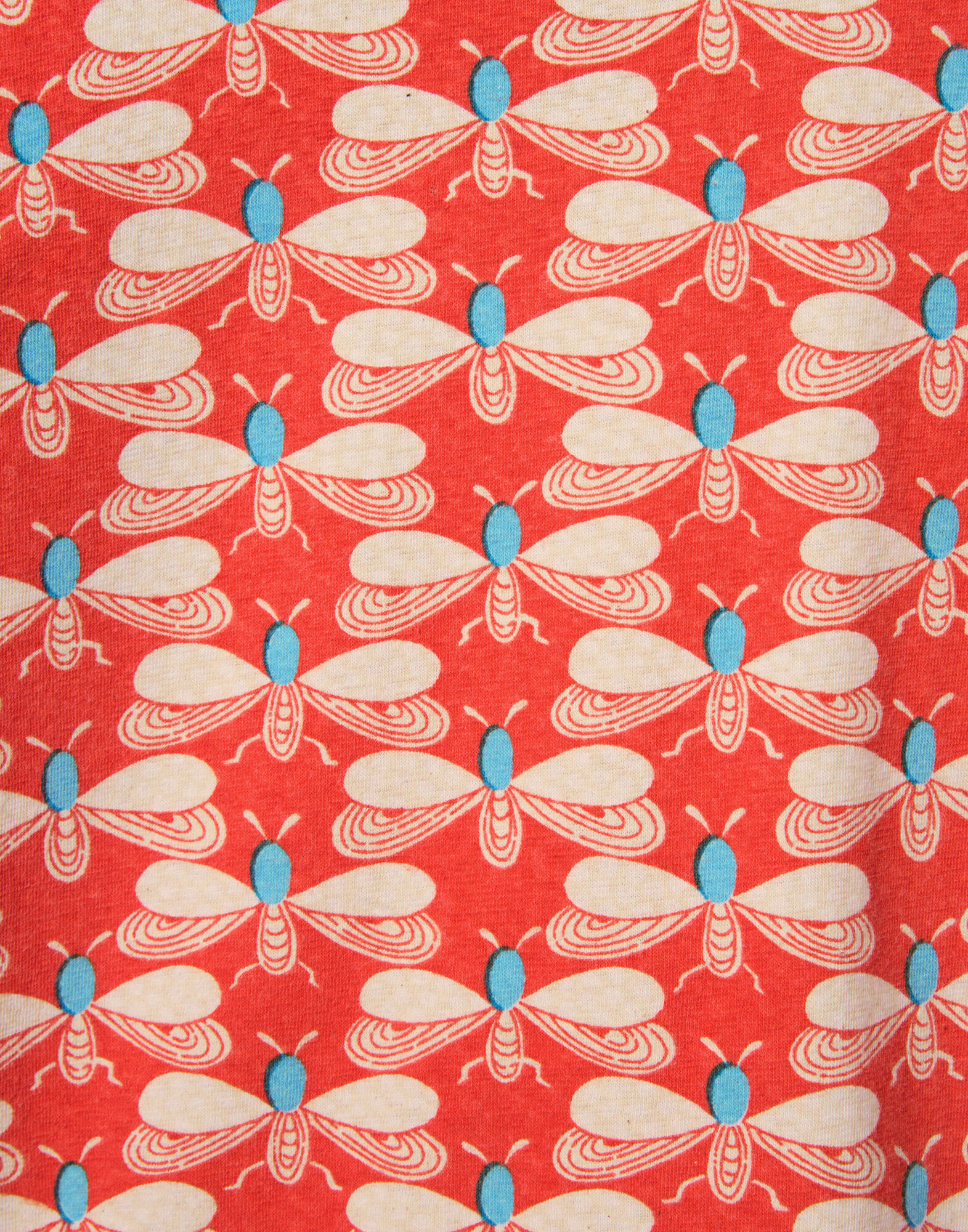 La DoubleJ Itty Bitty Double Binding Ringer T-Shirt Pull My Petaltail Orange TSH0061JER059PET03OR02