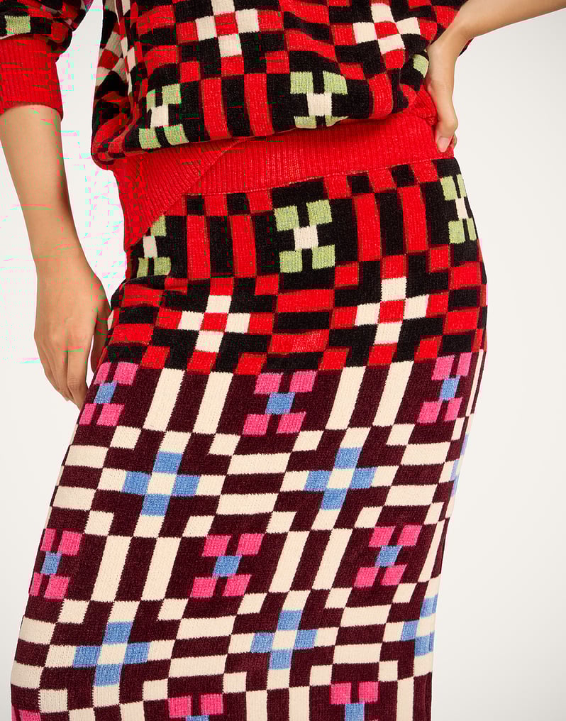 La DoubleJ Byte Skirt La DoubleJ Byte Skirt Multicolor Pink & Blue SKI0177KNI173VA387RE07