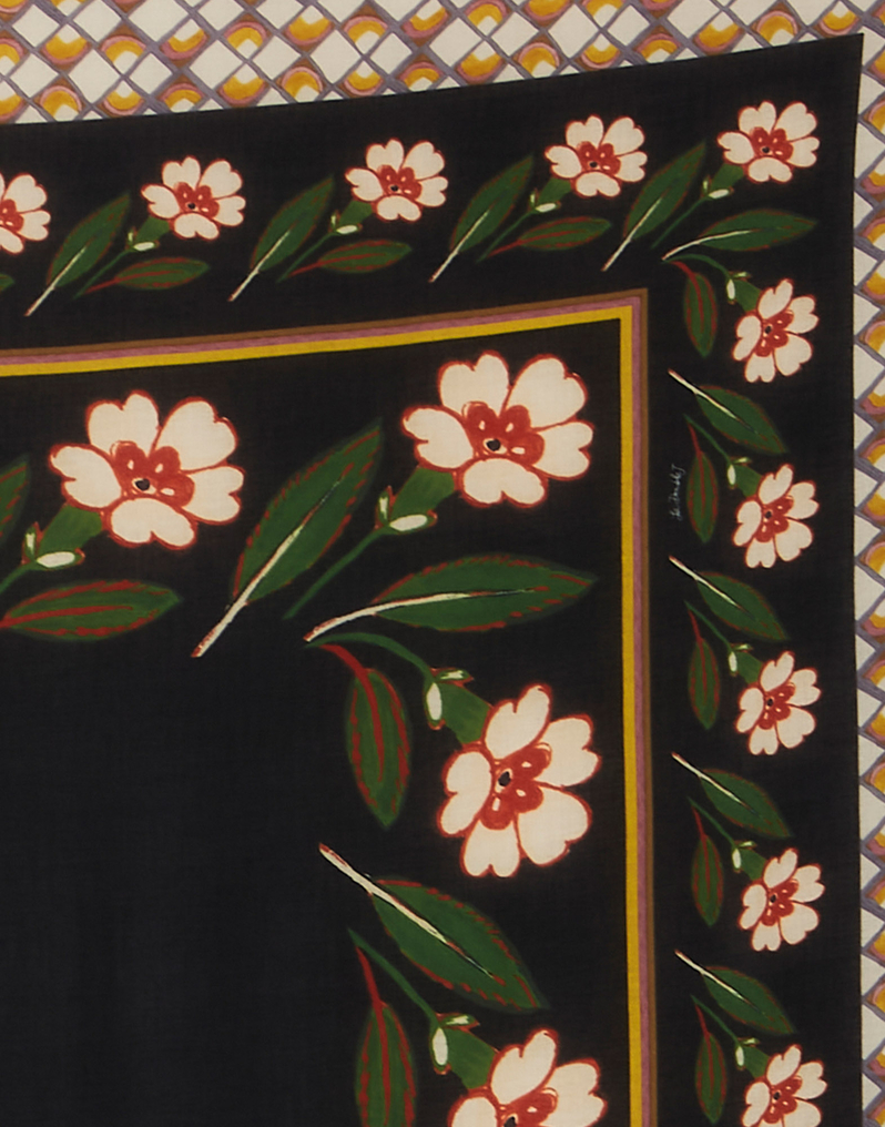 La DoubleJ Foulard 140 La DoubleJ Foulard 140 Mayfair Black SCA0060MOS001MAY01BL01