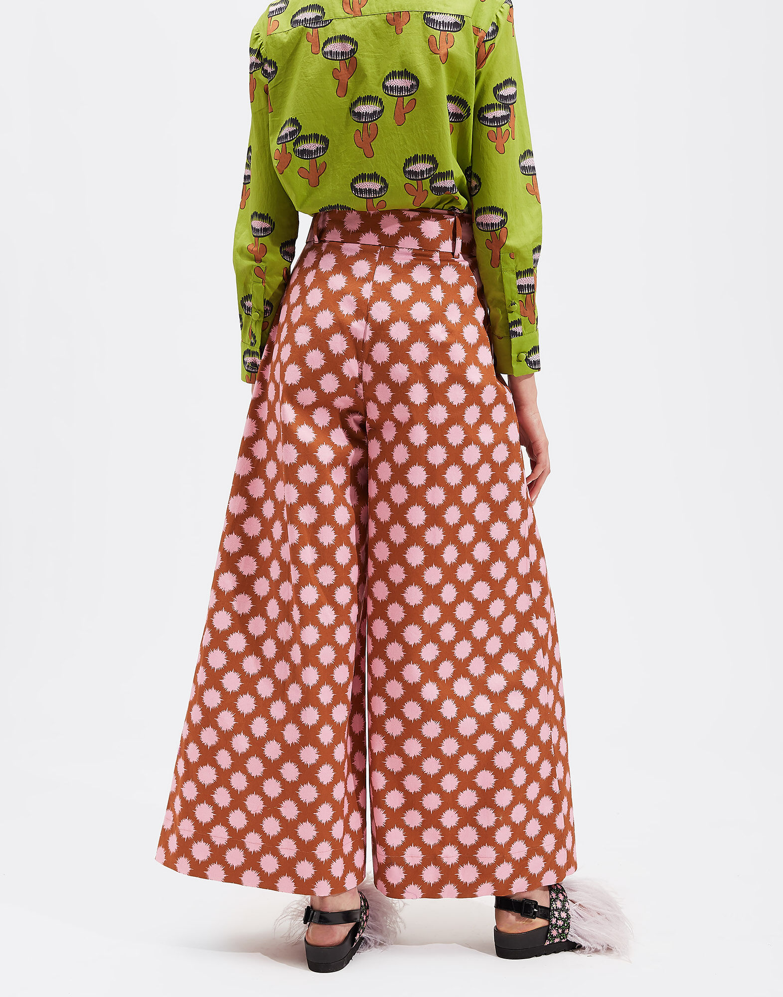 LaDoubleJ Balloon Pants Pom Pom Rosa TRO0012COT006PMP0002