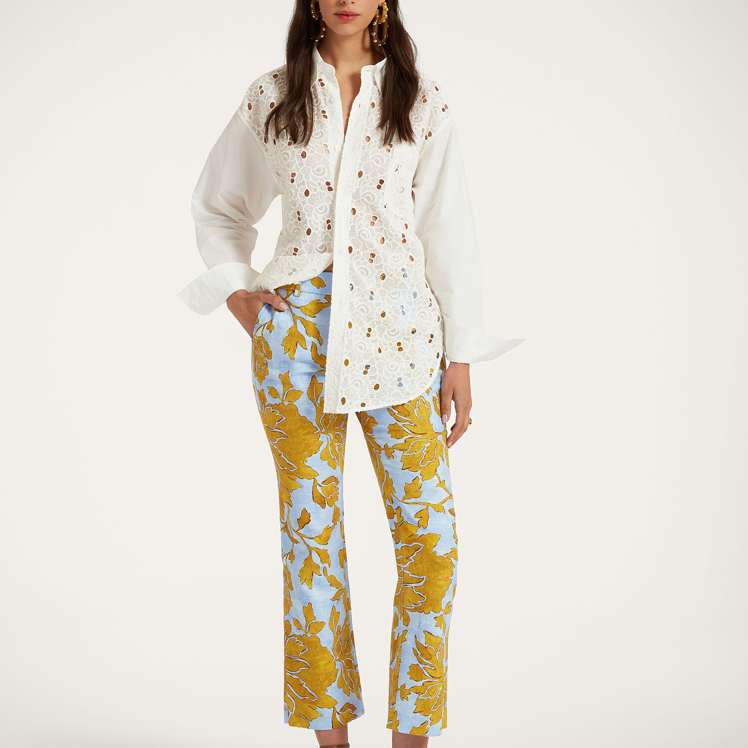 La Doublej 24/7 Pants In Tangle Light Blue