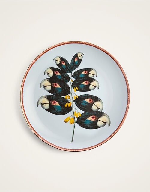 La DoubleJ Decorative Plate La DoubleJ Decorative Plate Parrotstem Light Blue DPL0001CER001PAS02BU01