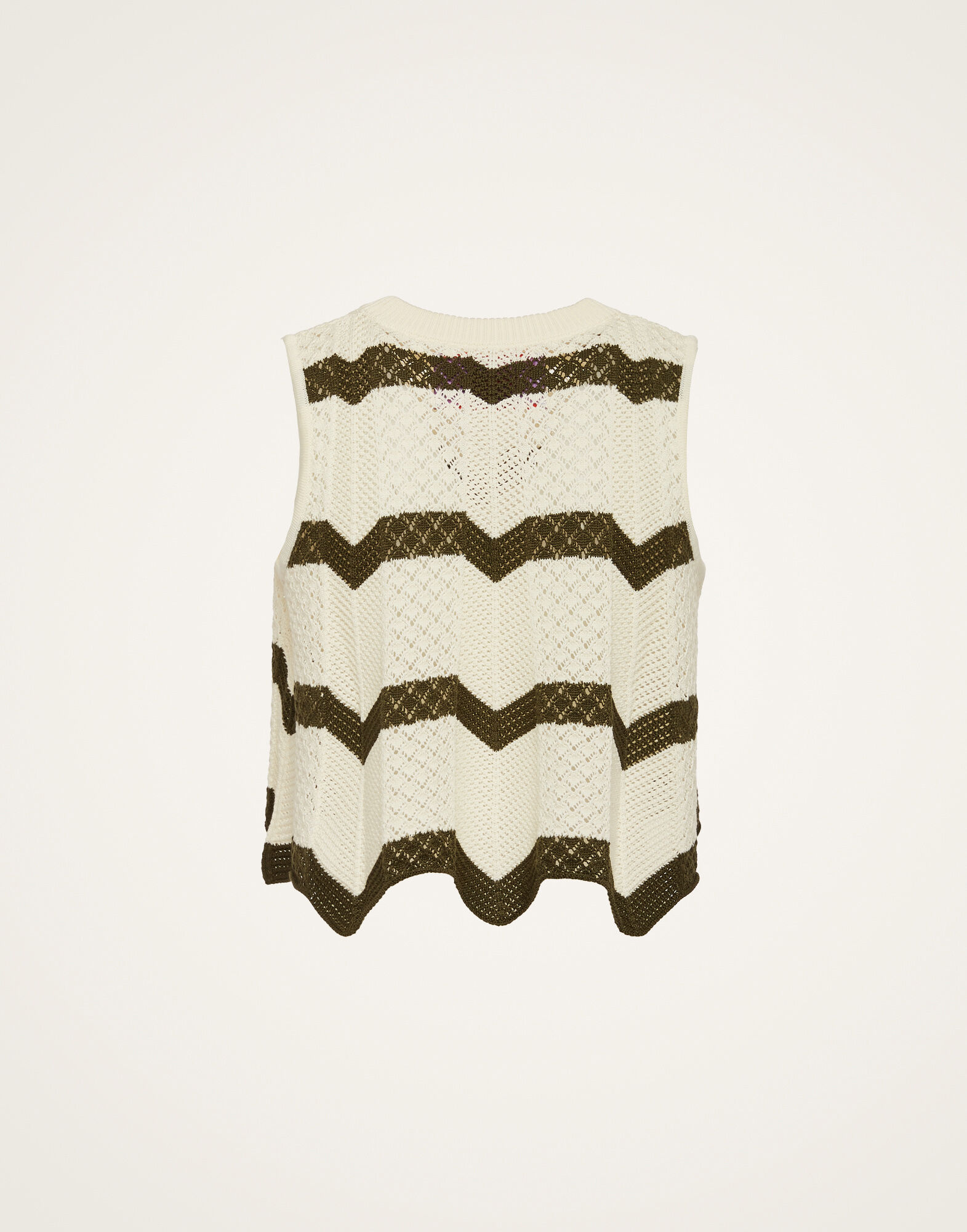 La DoubleJ Chevron Top Solid Camouflage PUL0145KNI084VA255WH03