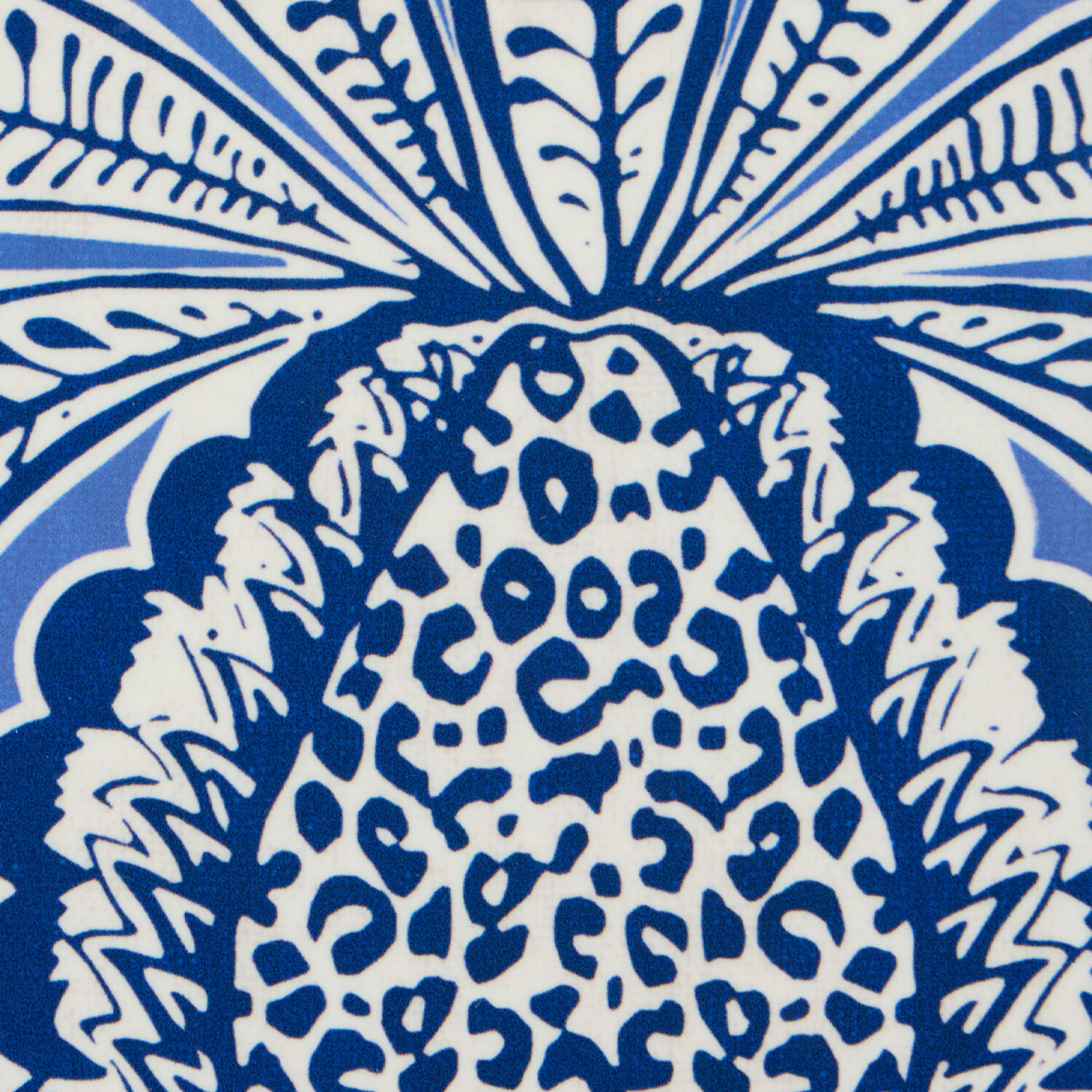 La Doublej Disk Placemats Set Of 2 In Big Pineapple Blue