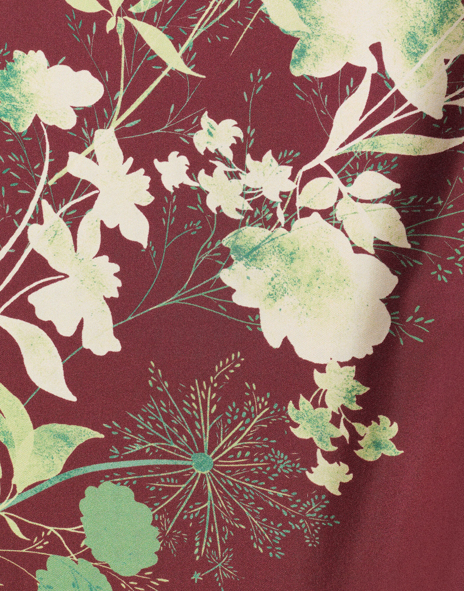 La DoubleJ Roy Dress Woodland Plac&eacute;e Burgundy DRE0304SIL006WOD01RE02