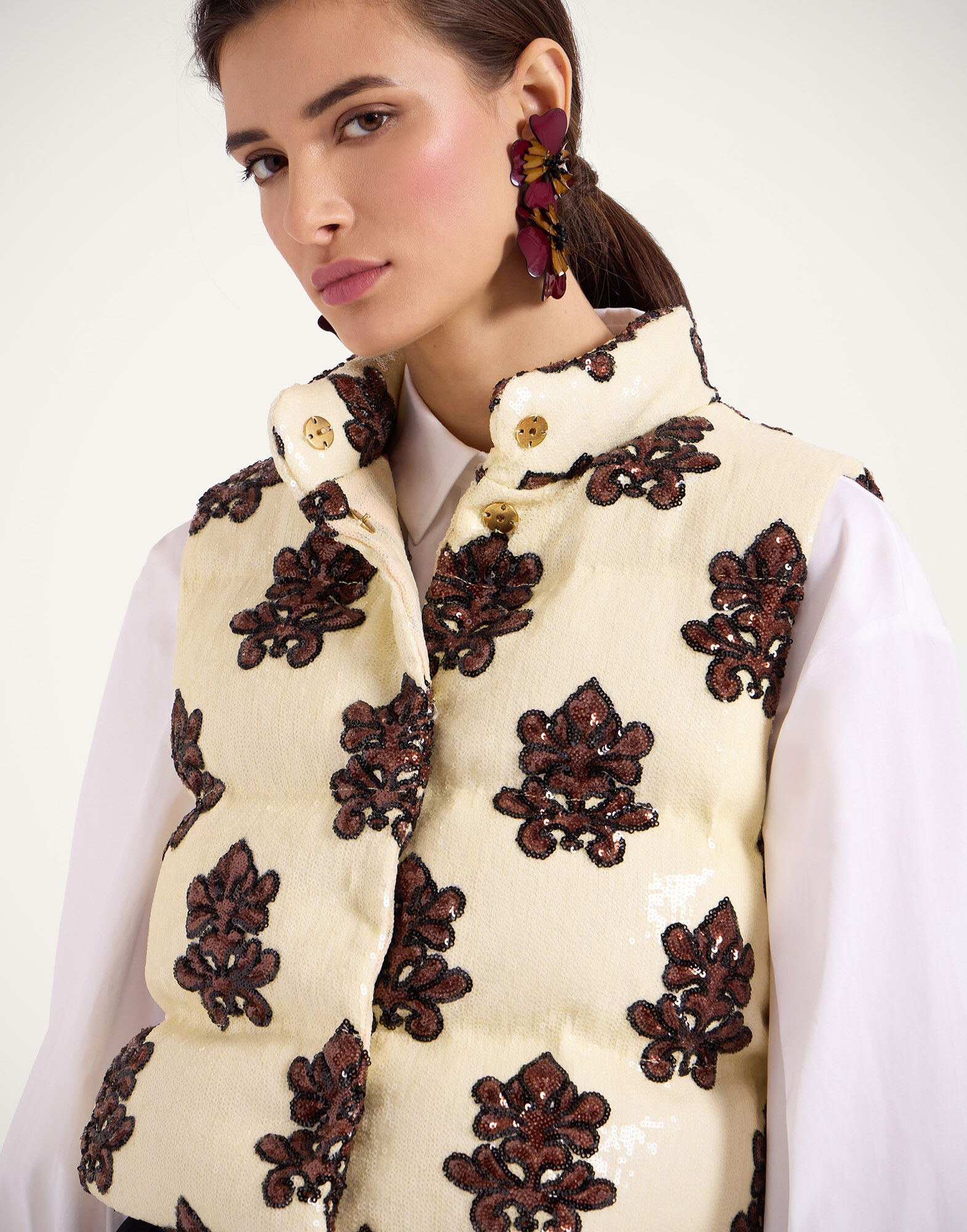 La DoubleJ Bonbon Puffer Vest Herald Pink DOW0012PAI006HRL04PI01