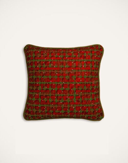 La DoubleJ Cushion (45X45) La DoubleJ Cushion (45X45) Cherries Verde CUS0012COT034CHY0004