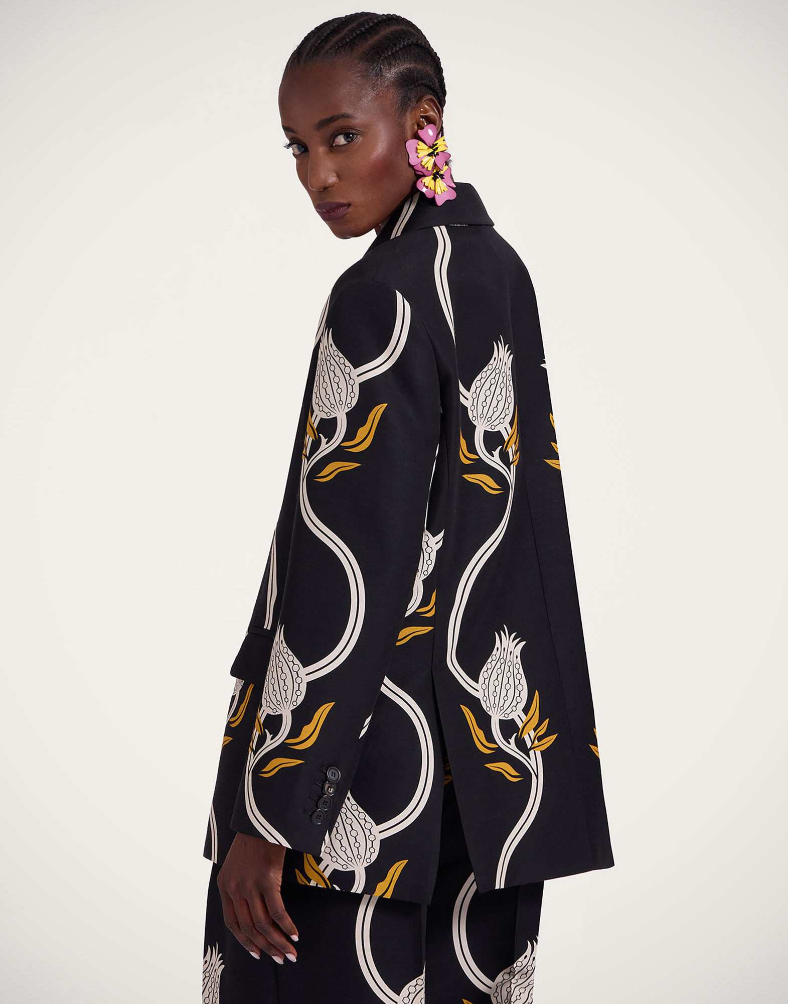 La DoubleJ Jones Jacket Melograno Black & White JAC0106CAD001MEL01BL03