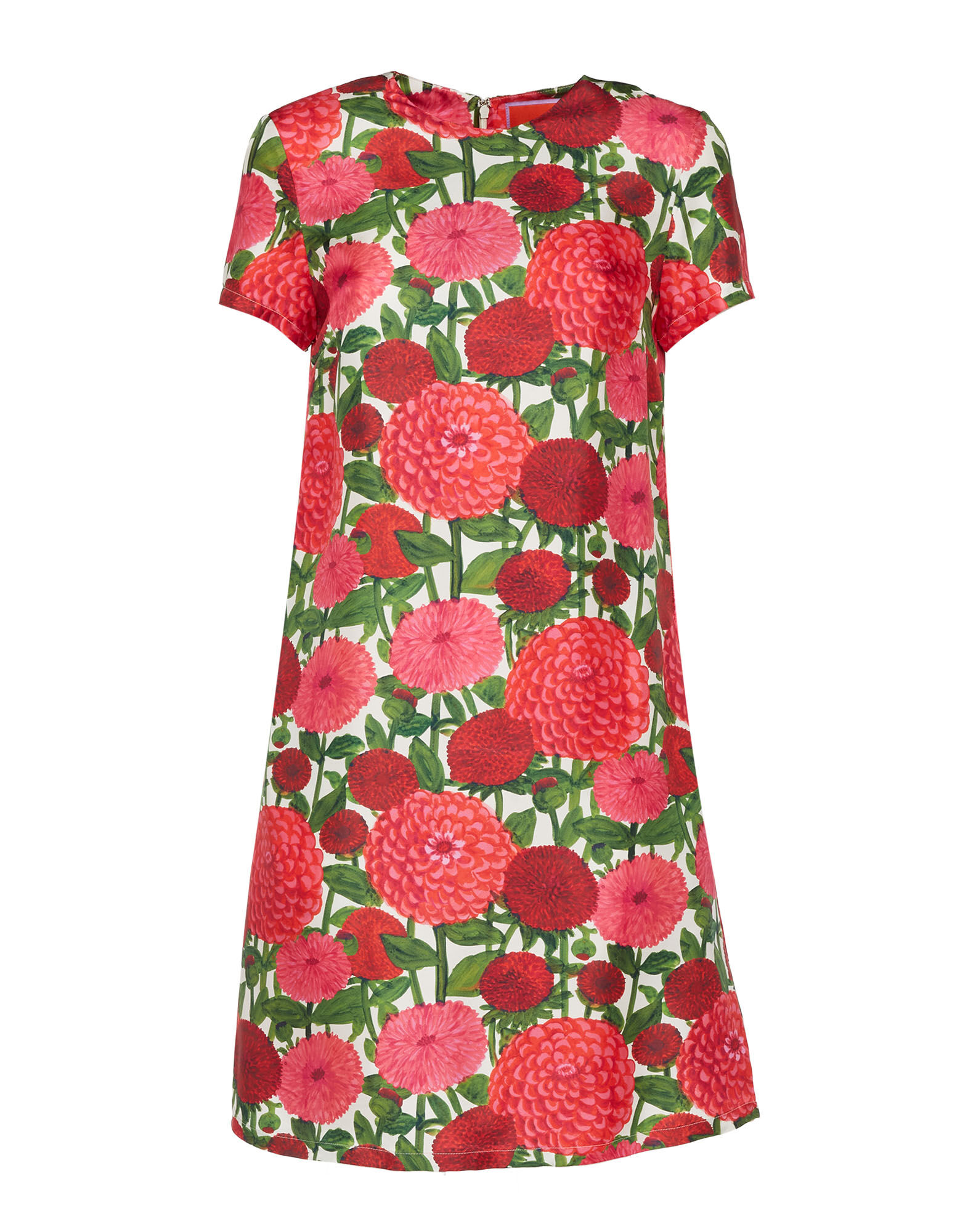 La DoubleJ Mini Swing Dress Pink Dahlias DRE0159SIL001DAH0001