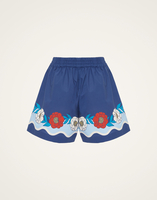 La DoubleJ Pull-Up Shorts La DoubleJ Pull-Up Shorts Whitsun Placée Blue TRO0060COT015FSK03BU03