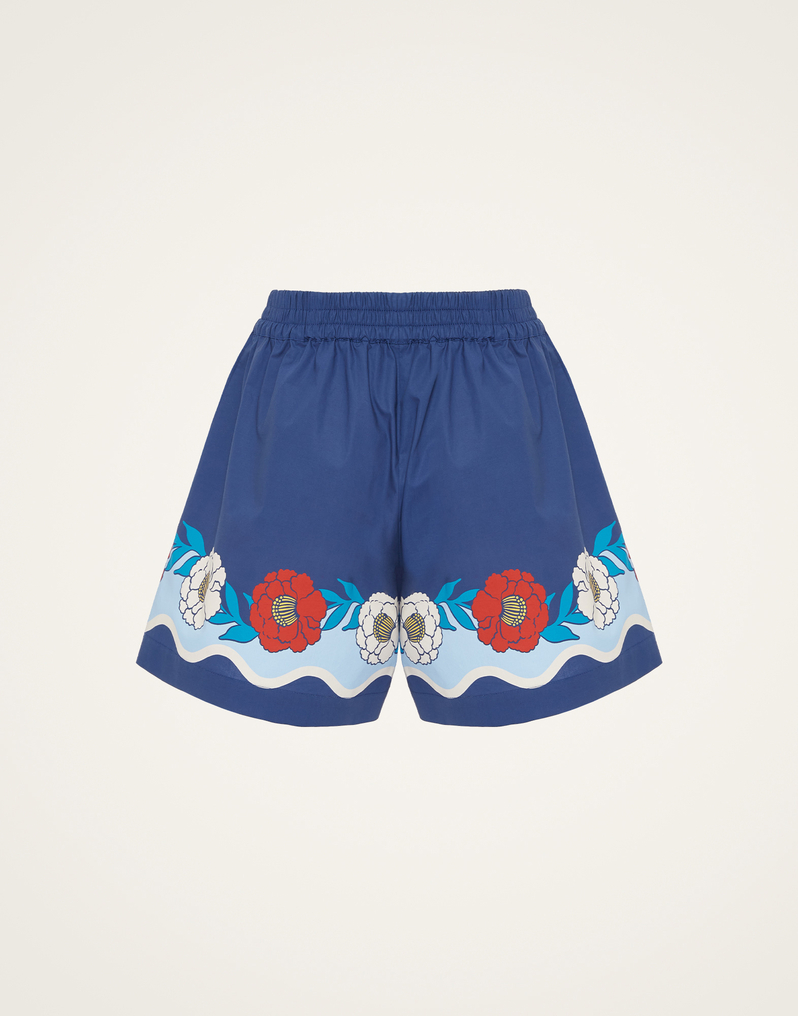 La DoubleJ Pull-Up Shorts La DoubleJ Pull-Up Shorts Whitsun Placée Blue TRO0060COT015FSK03BU03