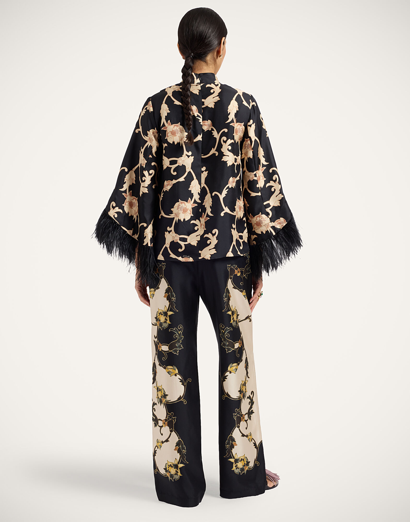 La DoubleJ Club Pants Buttercup Plac&eacute;e Black TRO0210SIL001BTC03BL01