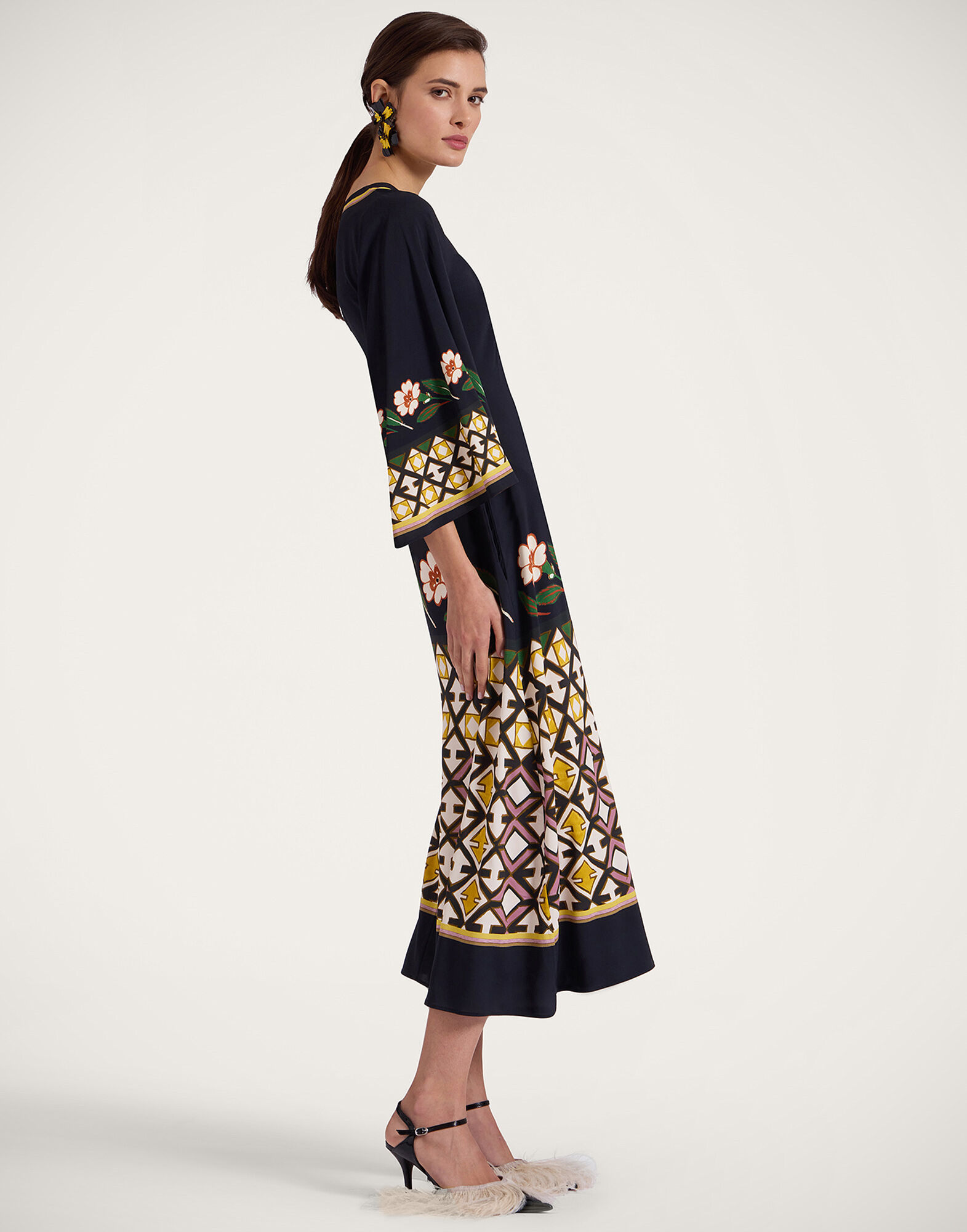 La DoubleJ Sorella Dress Dazed Plac&eacute;e Black DRE0233VIS001DAZ01BL01