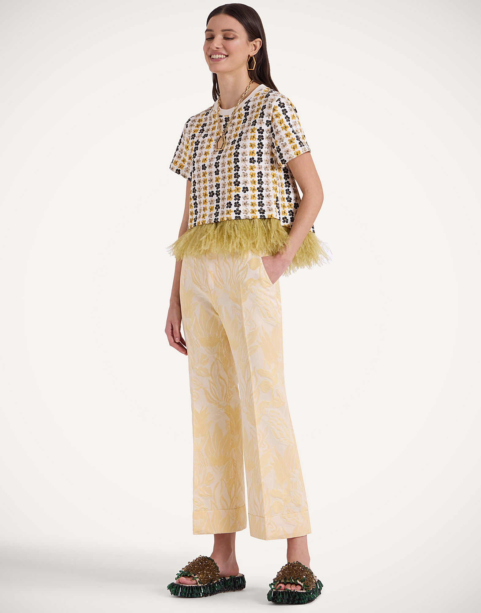 La DoubleJ Hendrix Pants Iris Yellow TRO0014JCQ109IRS06YE02