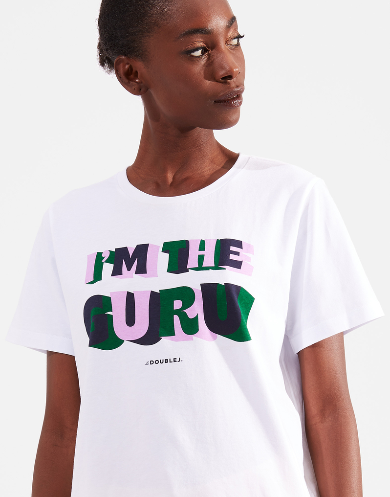 LaDoubleJ Slogan T-shirt LaDoubleJ Slogan T-shirt I'm The Guru SHI0031JER010SLO0006