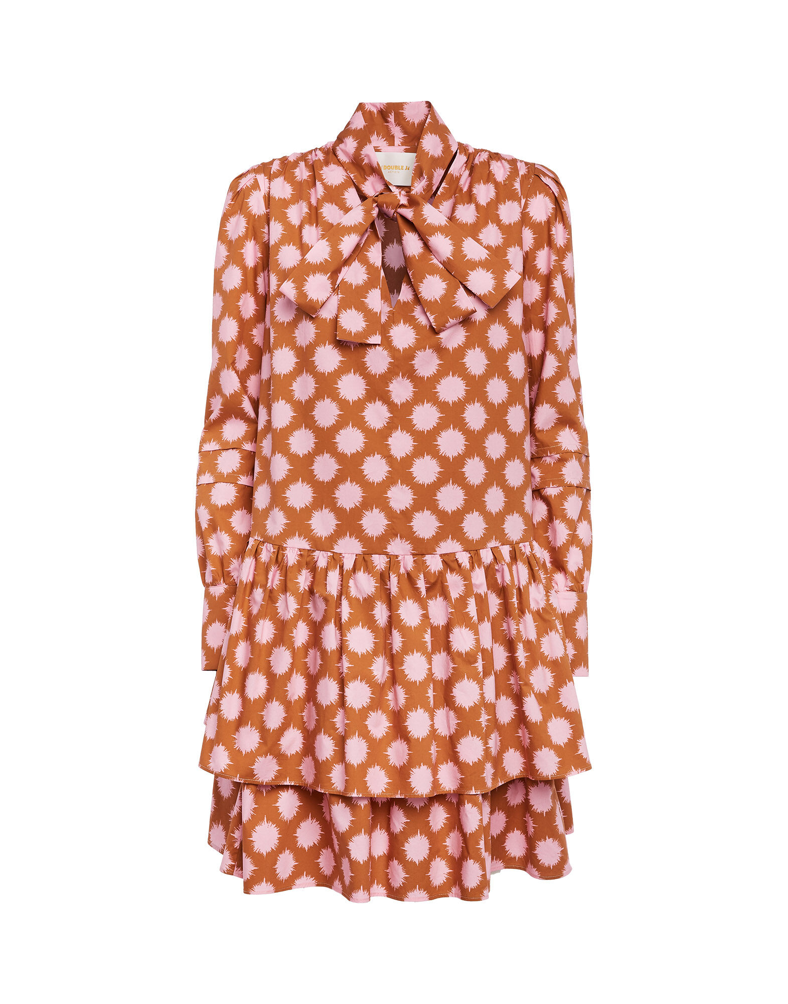 LaDoubleJ Short Good Witch Dress Pom Pom Rosa DRE0163COT001PMP0002