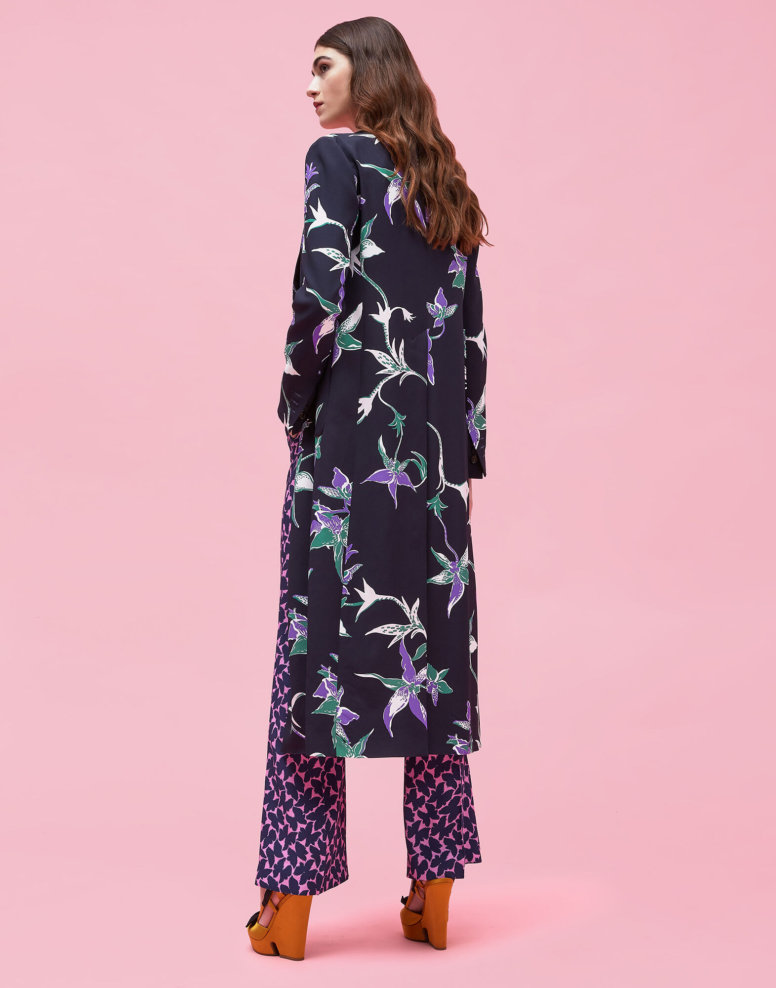 LaDoubleJ Duster Coat Orchidee Nero JAC0013SAB001ORC0003