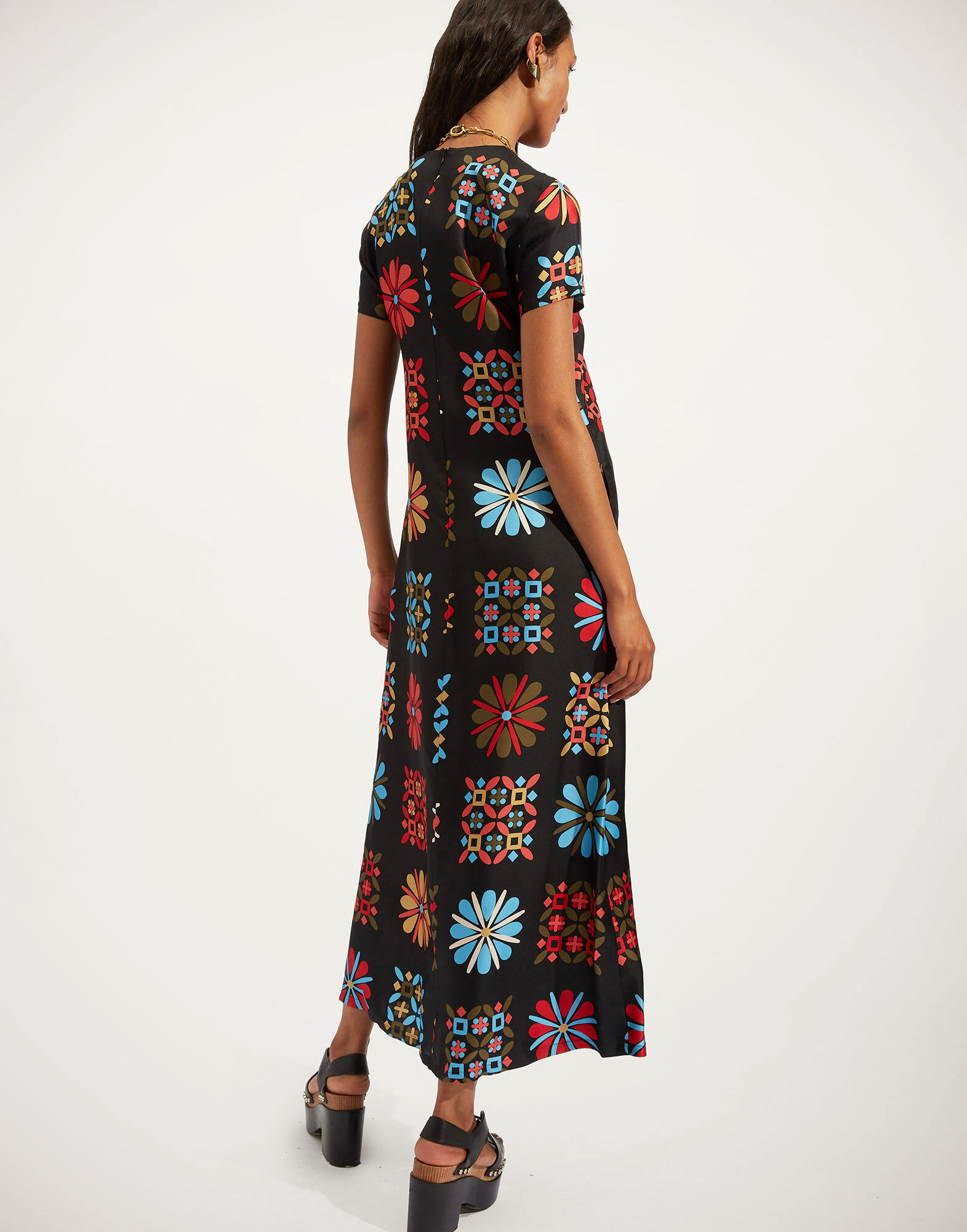 La DoubleJ Swing Dress Vetrata Grande DRE0001SIL001VET0003